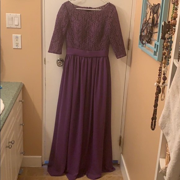 Purple lace formal dress - Picture 2 of 3